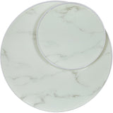  Coaster Furniture Briggs 706258 Round Marble Printed Glass Top Coffee Table - White IMAGE 10