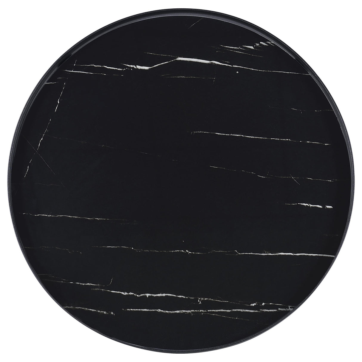  Coaster Furniture Briggs 706268-S2 2-piece Round Coffee and End Table Set - Black IMAGE 6