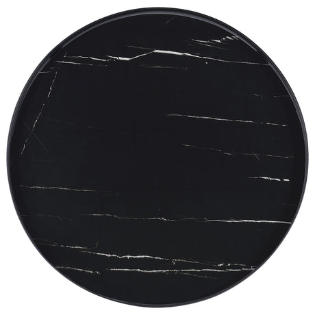  Coaster Furniture Briggs 706268-S2 2-piece Round Coffee and End Table Set - Black IMAGE 6