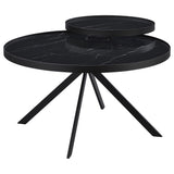  Coaster Furniture Briggs 706268-S2 2-piece Round Coffee and End Table Set - Black IMAGE 7