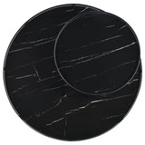  Coaster Furniture Briggs 706268-S3 3-piece Round Coffee and End Table Set - Black IMAGE 6