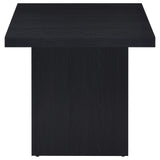  Coaster Furniture Max 706277 Square Engineered Laminate Side Table - Black IMAGE 1