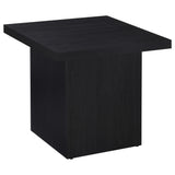  Coaster Furniture Max 706277 Square Engineered Laminate Side Table - Black IMAGE 2