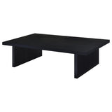  Coaster Furniture Max 706278 Rectangular Engineered Laminate Coffee Table - Black IMAGE 1