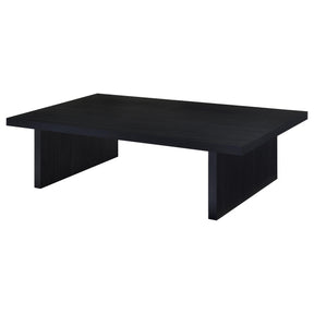  Coaster Furniture Max 706278 Rectangular Engineered Laminate Coffee Table - Black IMAGE 1