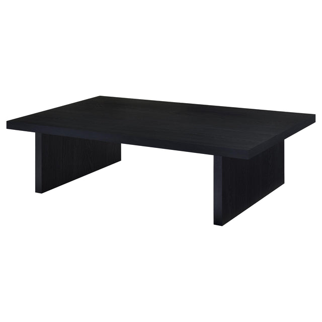  Coaster Furniture Max 706278 Rectangular Engineered Laminate Coffee Table - Black IMAGE 1