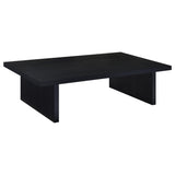  Coaster Furniture Max 706278 Rectangular Engineered Laminate Coffee Table - Black IMAGE 3