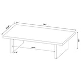  Coaster Furniture Max 706278 Rectangular Engineered Laminate Coffee Table - Black IMAGE 5