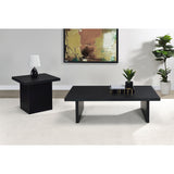  Coaster Furniture Max 706278 Rectangular Engineered Laminate Coffee Table - Black IMAGE 8