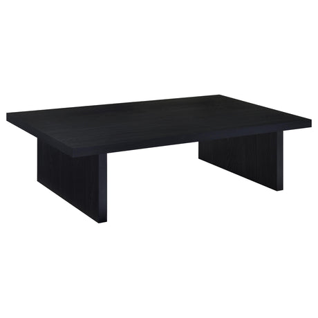  Coaster Furniture Max 706278-S2 2-piece Rectangular Coffee and End Table Set - Black IMAGE 7