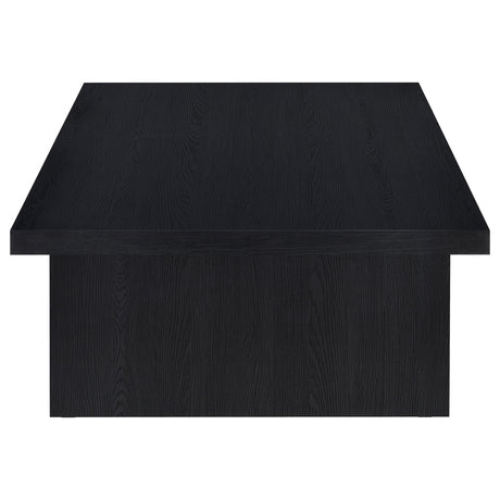  Coaster Furniture Max 706278-S3 3-piece Rectangular Coffee and End Table Set - Black IMAGE 4