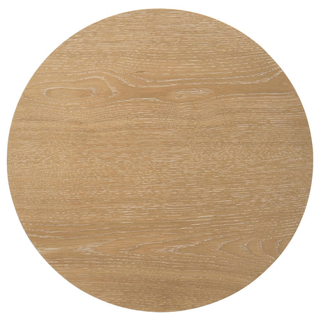  Coaster Furniture Ottowa 706298-S2 2-piece Round Wood Coffee Table Set - Light Oak IMAGE 4