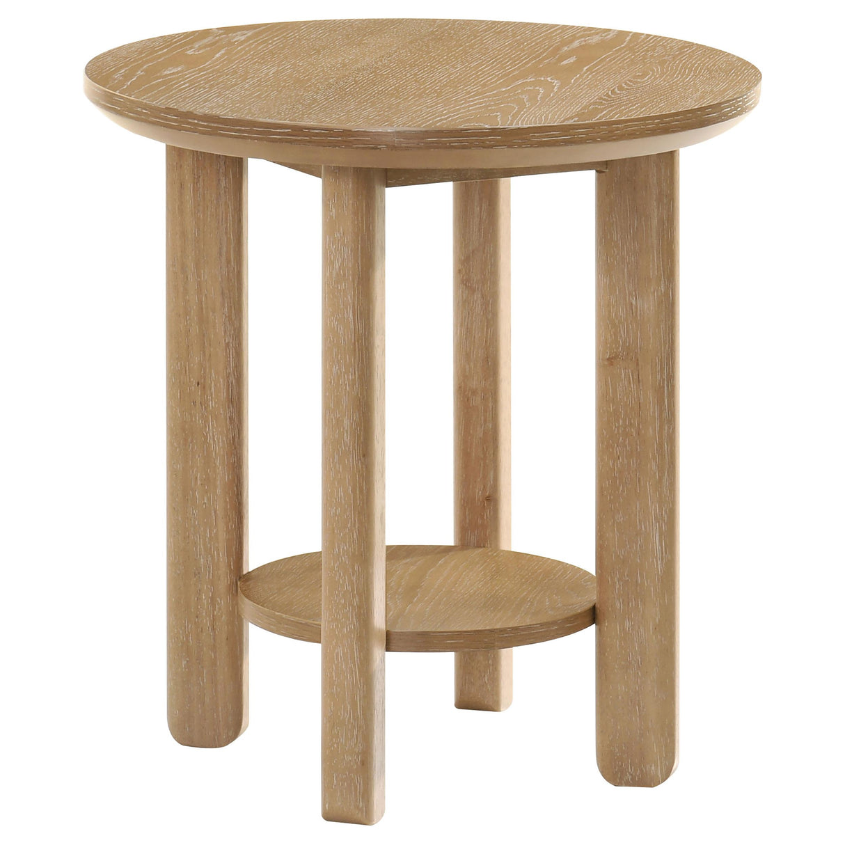  Coaster Furniture Ottowa 706298-S2 2-piece Round Wood Coffee Table Set - Light Oak IMAGE 9
