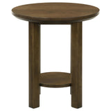  Coaster Furniture Ottowa 706308-S2 2-piece Round Wood Coffee Table Set - Brown IMAGE 10