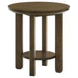  Coaster Furniture Ottowa 706308-S3 3-piece Round Wood Coffee Table Set - Brown IMAGE 9