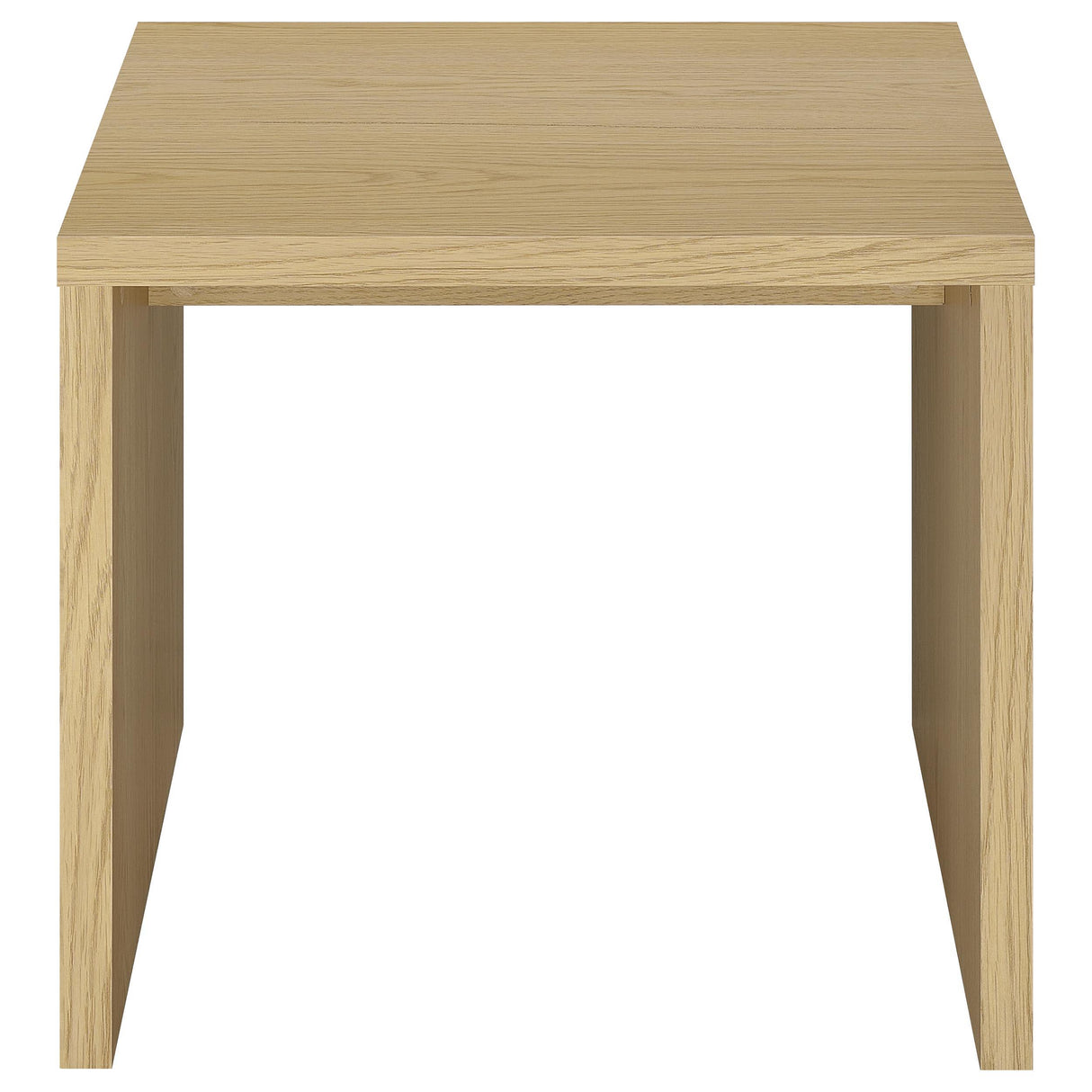  Coaster Furniture Canoga 706347 Engineered Wood Accent End Table - Light Oak IMAGE 7
