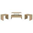  Coaster Furniture Canoga 706348-S3 3-piece Lift Top Cocktail Coffee Table Set - Light Oak IMAGE 1