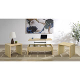  Coaster Furniture Canoga 706348-S3 3-piece Lift Top Cocktail Coffee Table Set - Light Oak IMAGE 2