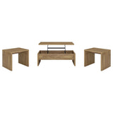  Coaster Furniture Canoga 706358-S3 3-piece Lift Top Cocktail Coffee Table Set - Mango IMAGE 1