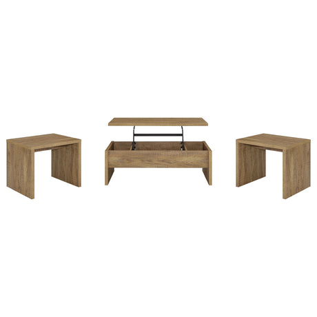  Coaster Furniture Canoga 706358-S3 3-piece Lift Top Cocktail Coffee Table Set - Mango IMAGE 1