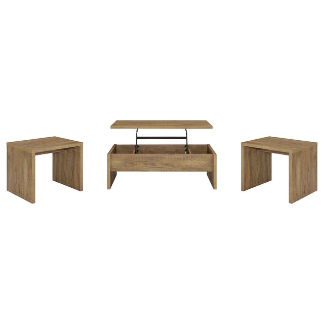  Coaster Furniture Canoga 706358-S3 3-piece Lift Top Cocktail Coffee Table Set - Mango IMAGE 1
