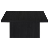  Coaster Furniture Devar 706408 Square Engineered Wood Coffee Table - Black IMAGE 3