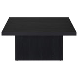  Coaster Furniture Devar 706408 Square Engineered Wood Coffee Table - Black IMAGE 6
