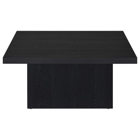  Coaster Furniture Devar 706408 Square Engineered Wood Coffee Table - Black IMAGE 6