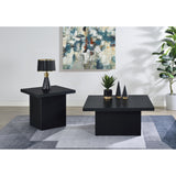  Coaster Furniture Devar 706408 Square Engineered Wood Coffee Table - Black IMAGE 8