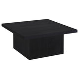  Coaster Furniture Devar 706408-S2 2-piece Square Cocktail Coffee End Table Set - Black IMAGE 5