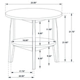  Coaster Furniture Bradley 706448-S2 2-Piece Round SmartTop Coffee Table Set - Grey/Natural IMAGE 11