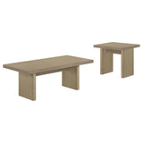  Coaster Furniture Decker 706468 47-Inch Rectangular Coffee Table - Natural Oak IMAGE 2