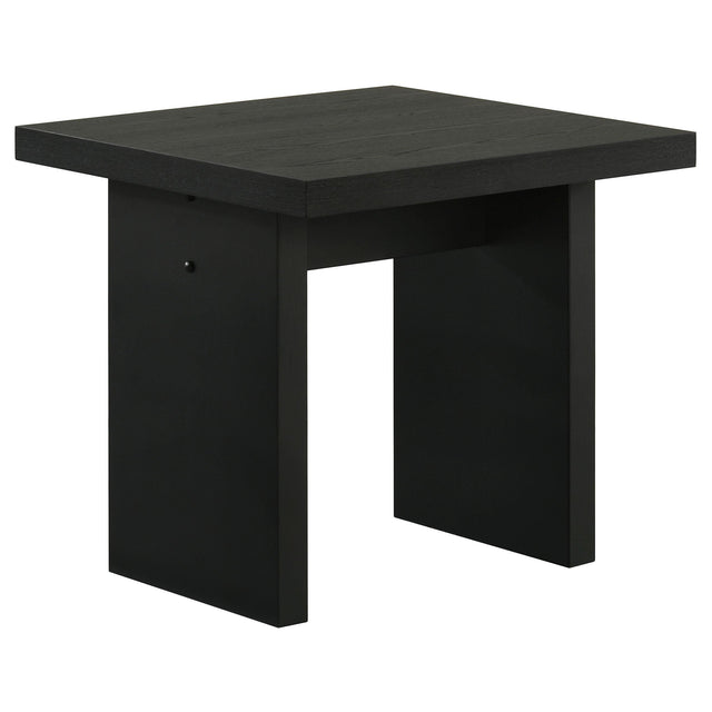  Coaster Furniture Decker 706477 Square Occasional End Table - Black IMAGE 1