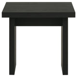  Coaster Furniture Decker 706477 Square Occasional End Table - Black IMAGE 2
