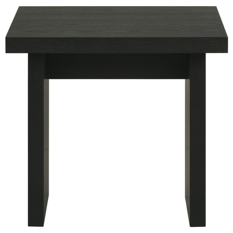  Coaster Furniture Decker 706477 Square Occasional End Table - Black IMAGE 2