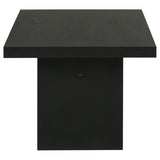  Coaster Furniture Decker 706478 47-Inch Rectangular Coffee Table - Black IMAGE 3
