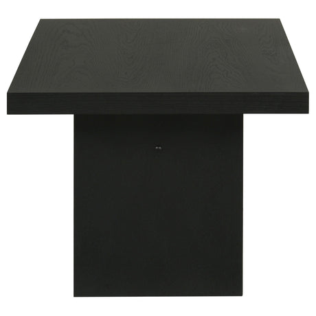  Coaster Furniture Decker 706478 47-Inch Rectangular Coffee Table - Black IMAGE 3