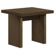  Coaster Furniture Decker 706487 Square Occasional End Table - Walnut IMAGE 1