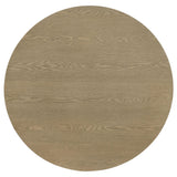  Coaster Furniture Hamlyn 706498-S3 3-piece Round Fluted Coffee and End Table Set - Natural Oak IMAGE 9