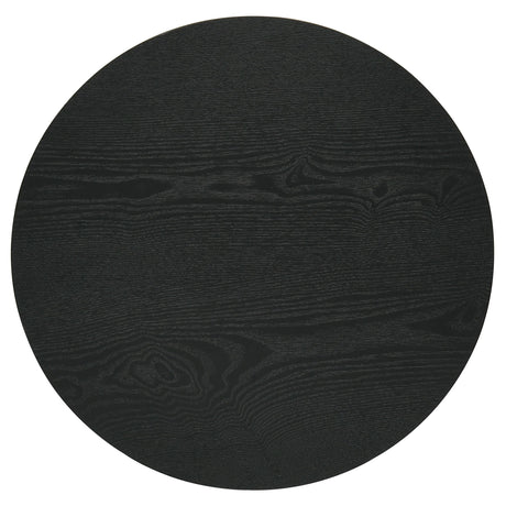  Coaster Furniture Hamlyn 706507 Round Fluted Occasional End Table - Black IMAGE 6