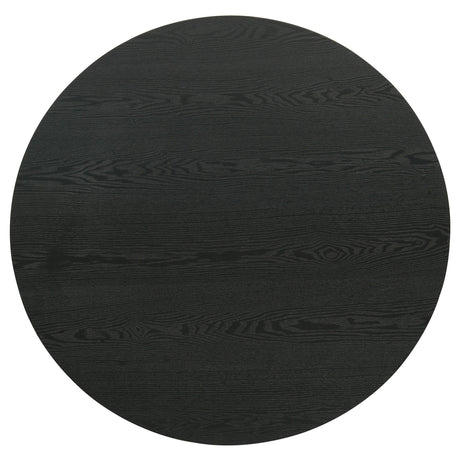  Coaster Furniture Hamlyn 706508 Round Fluted Occasional Coffee Table - Black IMAGE 6