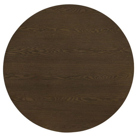  Coaster Furniture Hamlyn 706518-S2 2-piece Round Fluted Coffee and End Table Set - Walnut IMAGE 9