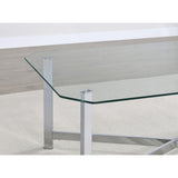  Coaster Furniture Cronin 706568-S2 2-piece Tempered Glass Top Coffee Table Set - Chrome IMAGE 8