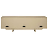  Coaster Furniture Kailani 706583 79-inch 4-door Cane TV Stand Media Console - Beige Oak IMAGE 4