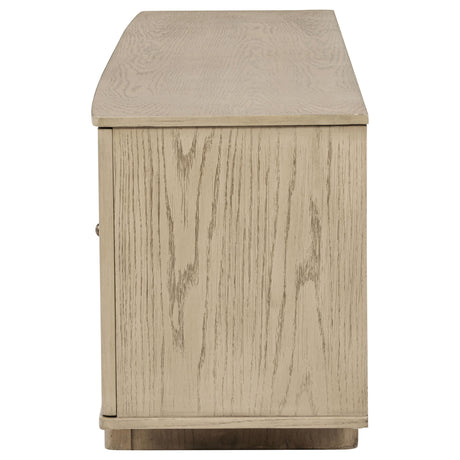  Coaster Furniture Kailani 706583 79-inch 4-door Cane TV Stand Media Console - Beige Oak IMAGE 7