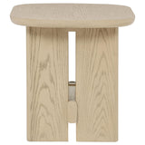  Coaster Furniture Kailani 706587 Coastal Square Side Table with Shelf - Beige Oak IMAGE 6