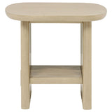  Coaster Furniture Kailani 706587 Coastal Square Side Table with Shelf - Beige Oak IMAGE 7
