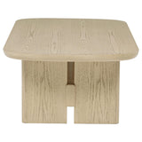  Coaster Furniture Kailani 706588-S3 3-piece Coastal Coffee and End Table Set - Beige Oak IMAGE 4