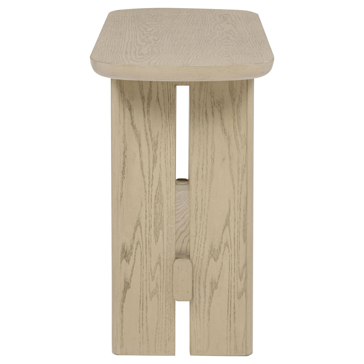  Coaster Furniture Kailani 706589 Coastal Sofa Console Table with Shelf - Beige Oak IMAGE 4