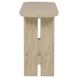  Coaster Furniture Kailani 706589 Coastal Sofa Console Table with Shelf - Beige Oak IMAGE 4